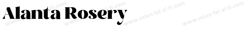 Alanta Rosery字体转换